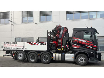 Грузовик бортовой/ Платформа Volvo FH500 Hiab Palfinger Fassi F820-7: фото 4