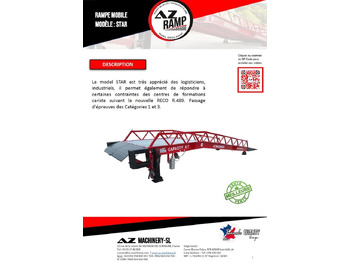 Погрузочная рампа **RENTAL** Loading Ramp with with hydraulic tilting bridge -  AZ RAMP - STAR- 8T. 8 ton capacity: фото 3