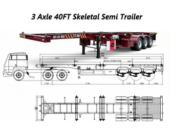 Новый Шасси полуприцеп Для транспортировки контейнеров TITAN Shipping Container Chassis Trailer for Container Transport: фото 2 Новый Шасси полуприцеп Для транспортировки контейнеров TITAN Shipping Container Chassis Trailer for Container Transport: фото 2