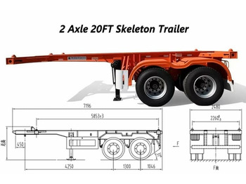 Новый Шасси полуприцеп Для транспортировки контейнеров TITAN Shipping Container Chassis Trailer for Container Transport: фото 4 Новый Шасси полуприцеп Для транспортировки контейнеров TITAN Shipping Container Chassis Trailer for Container Transport: фото 4