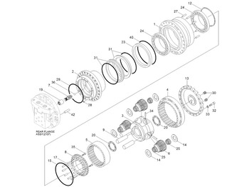 Бортовой редуктор HYUNDAI