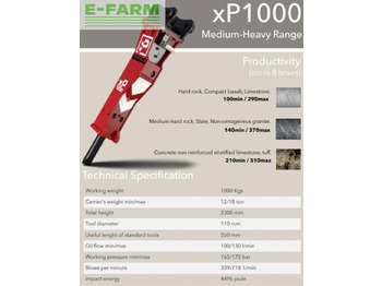 Гидромолот для Строительной техники xp1000: фото 2 Гидромолот для Строительной техники xp1000: фото 2