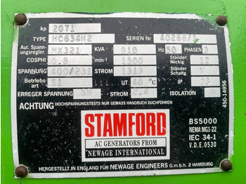 Электрогенератор Jenbacher JW312 GSB Stamford 910 kVA gas generatorset: фото 5 Электрогенератор Jenbacher JW312 GSB Stamford 910 kVA gas generatorset: фото 5