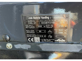 Электропогрузчик Linde E30L-01: фото 4