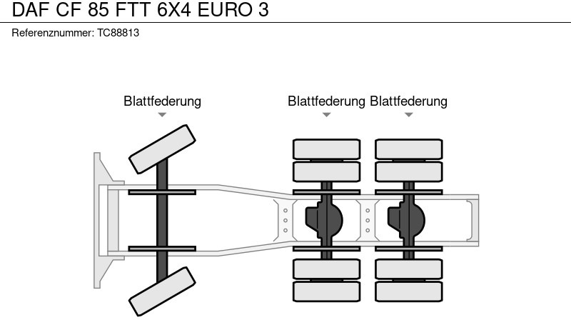 DAF CF 85 FTT 6X4 EURO 3 - Тягач: фото 3 DAF CF 85 FTT 6X4 EURO 3 - Тягач: фото 3