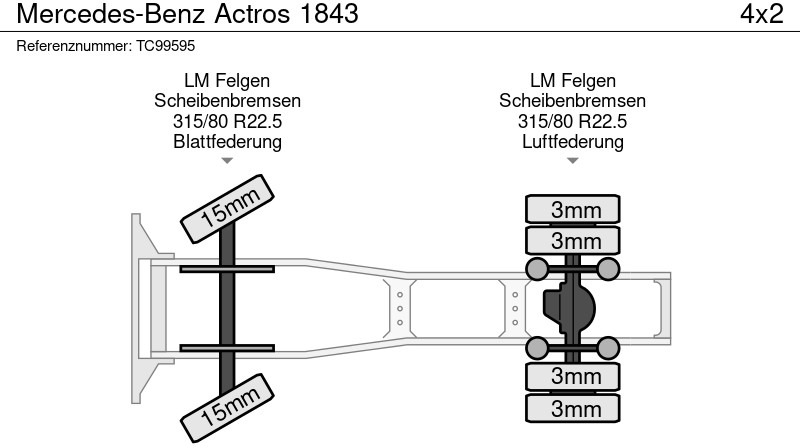Тягач Mercedes-Benz Actros 1843: фото 8 Тягач Mercedes-Benz Actros 1843: фото 8