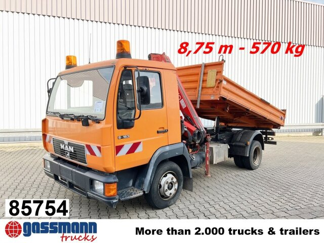 MAN 8.163 4x2 BB mit Kran Fassi F60A.23 - Самосвал, Автоманипулятор: фото 1 MAN 8.163 4x2 BB mit Kran Fassi F60A.23 - Самосвал, Автоманипулятор: фото 1