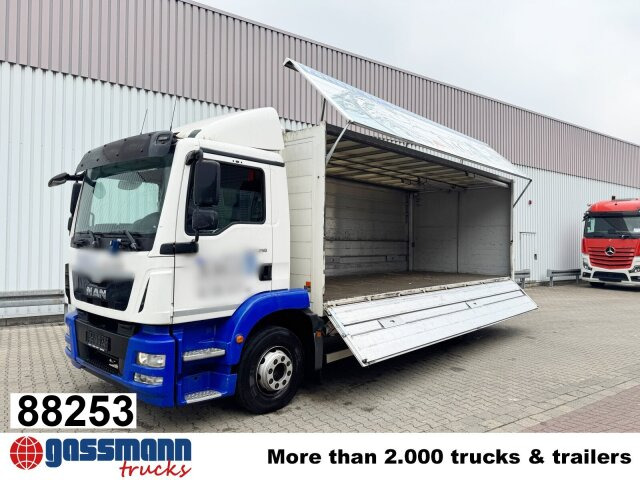 MAN TGM 15.250 4x2 LL, Getränkekoffer, Navi - Грузовик с закрытым кузовом: фото 1 MAN TGM 15.250 4x2 LL, Getränkekoffer, Navi - Грузовик с закрытым кузовом: фото 1