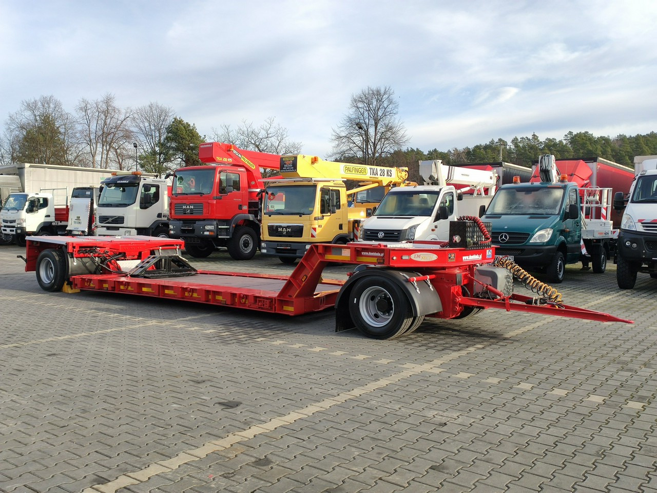 EMTECH 2 osiowa PCN 18 TIEFBETT Zagłębiana Rozciągana Oś Skrętna UNIKAT - Низкорамный полуприцеп: фото 3 EMTECH 2 osiowa PCN 18 TIEFBETT Zagłębiana Rozciągana Oś Skrętna UNIKAT - Низкорамный полуприцеп: фото 3