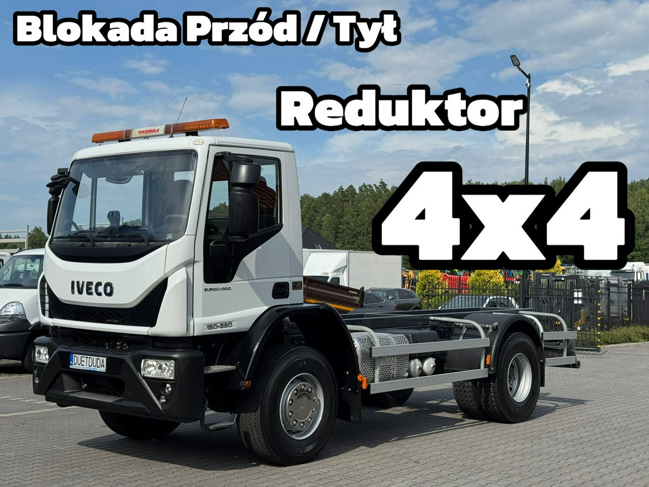 Iveco Eurocargo 150-280 Rama 550cm Napęd 4x4 Reduktor + Blokady - Грузовик-шасси: фото 1 Iveco Eurocargo 150-280 Rama 550cm Napęd 4x4 Reduktor + Blokady - Грузовик-шасси: фото 1