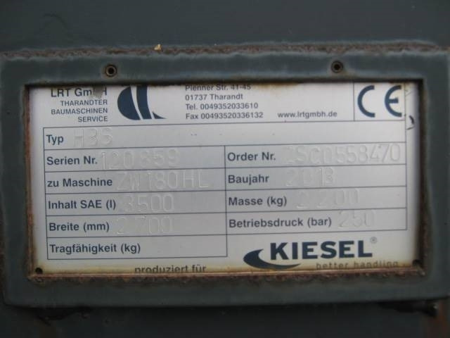 LRT NIEDERHALTERSCHAUFEL 2700MM Hitachi ZW180 - Ковш для Строительной техники: фото 2 LRT NIEDERHALTERSCHAUFEL 2700MM Hitachi ZW180 - Ковш для Строительной техники: фото 2