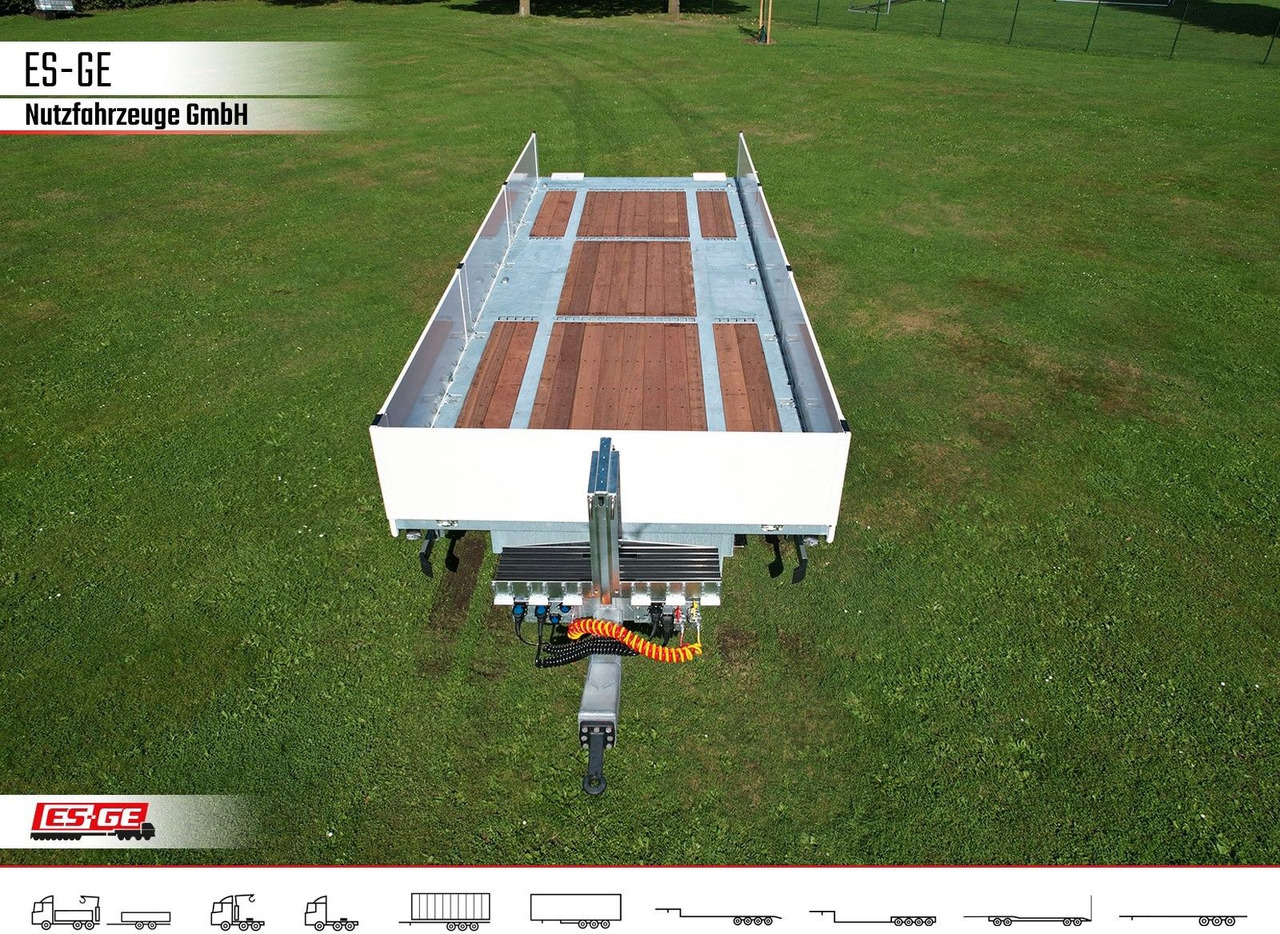 ES-GE Tandem-Anhänger Bordwände, CV, Rungen - Прицеп бортовой/ Платформа: фото 3 ES-GE Tandem-Anhänger Bordwände, CV, Rungen - Прицеп бортовой/ Платформа: фото 3