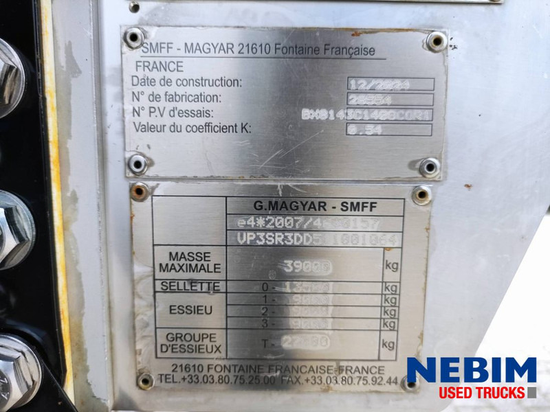 Новый Полуприцеп-цистерна Magyar GM-2B-02 - 32.000Ltr - FOOD - NEW / NIEUW / NEU: фото 10 Новый Полуприцеп-цистерна Magyar GM-2B-02 - 32.000Ltr - FOOD - NEW / NIEUW / NEU: фото 10