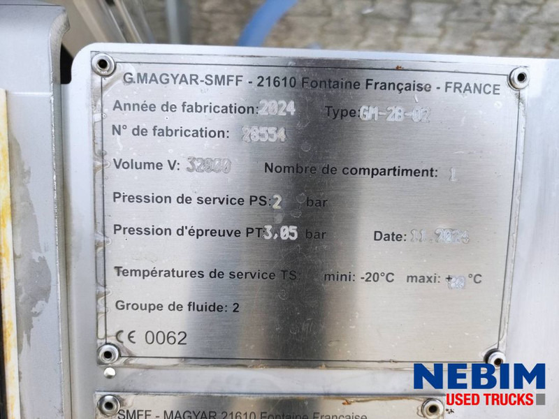 Новый Полуприцеп-цистерна Magyar GM-2B-02 - 32.000Ltr - FOOD - NEW / NIEUW / NEU: фото 9 Новый Полуприцеп-цистерна Magyar GM-2B-02 - 32.000Ltr - FOOD - NEW / NIEUW / NEU: фото 9