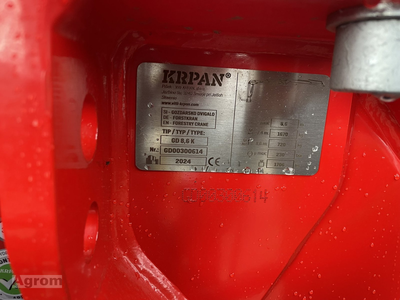 Новый Лесной прицеп Krpan GP 15 D + Kran 8,6 K: фото 13 Новый Лесной прицеп Krpan GP 15 D + Kran 8,6 K: фото 13