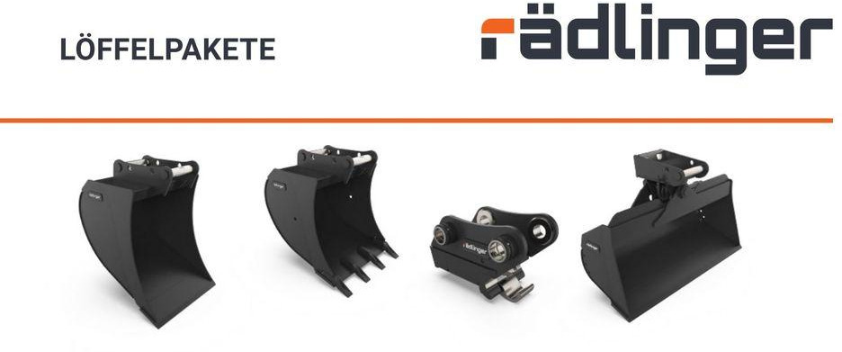 Rädlinger Löffelpaket 4,5 - 6 to mit MS 03 Schnellwechsler Yanmar - Ковш для экскаватора: фото 1 Rädlinger Löffelpaket 4,5 - 6 to mit MS 03 Schnellwechsler Yanmar - Ковш для экскаватора: фото 1