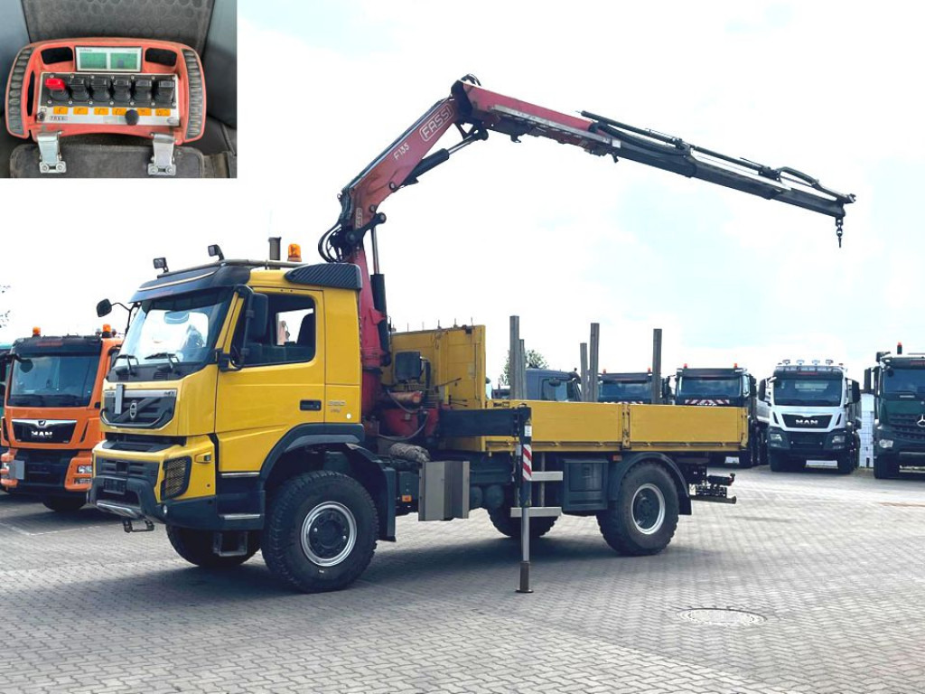 VOLVO (S) Truck FM 330 4x4 Pritsche Kran Singelreifen Funkfernbedienung - Грузовик бортовой/ Платформа, Автоманипулятор: фото 1 VOLVO (S) Truck FM 330 4x4 Pritsche Kran Singelreifen Funkfernbedienung - Грузовик бортовой/ Платформа, Автоманипулятор: фото 1