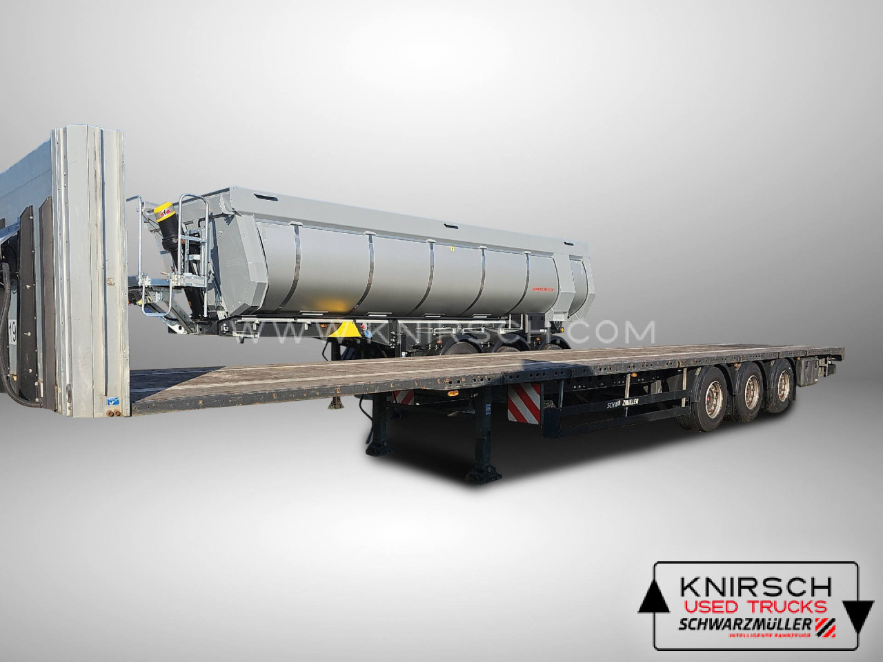 SCHWARZMUELLER J-3A-80 Plateausattel - Прицеп бортовой/ Платформа: фото 1 SCHWARZMUELLER J-3A-80 Plateausattel - Прицеп бортовой/ Платформа: фото 1