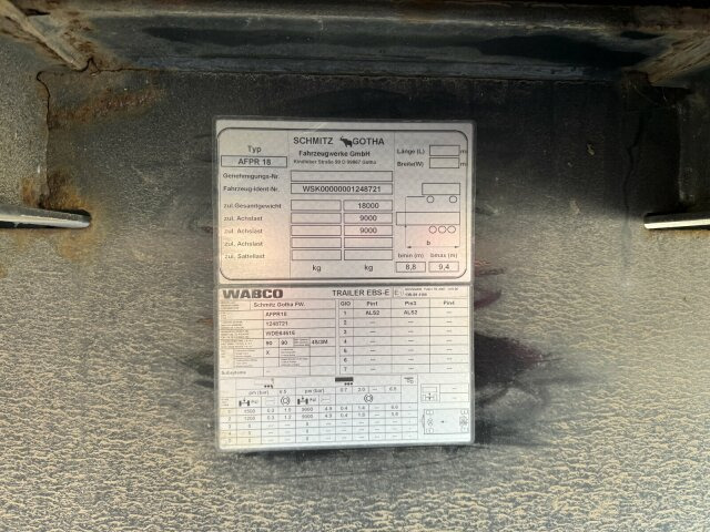 Schmitz Cargobull Gotha AFG 18 Baustoffanhänger 2 Achse - Прицеп бортовой/ Платформа: фото 2 Schmitz Cargobull Gotha AFG 18 Baustoffanhänger 2 Achse - Прицеп бортовой/ Платформа: фото 2