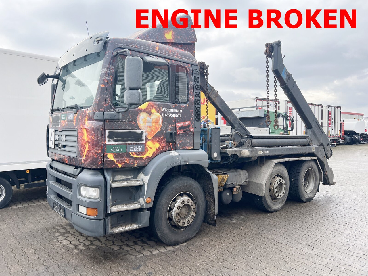 MAN TGA 26.410 6X2/4 BL Motorschaden! TGA 26.410 6X2/4 BL, Vorlauf Lenk-Liftachse, Meiller Tele. - Портальный бункеровоз: фото 1 MAN TGA 26.410 6X2/4 BL Motorschaden! TGA 26.410 6X2/4 BL, Vorlauf Lenk-Liftachse, Meiller Tele. - Портальный бункеровоз: фото 1