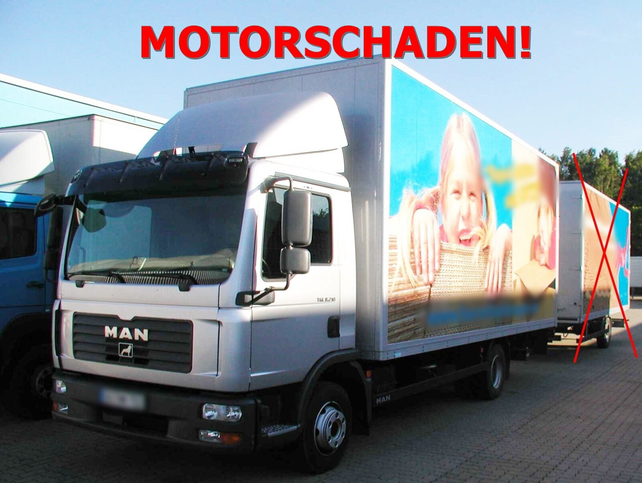 MAN TGL 8.210 4X2 BL, MOTORSCHADEN! TGL 8.210 4X2 BL mit LBW MBB, MOTORSCHADEN! - Грузовик с закрытым кузовом: фото 1 MAN TGL 8.210 4X2 BL, MOTORSCHADEN! TGL 8.210 4X2 BL mit LBW MBB, MOTORSCHADEN! - Грузовик с закрытым кузовом: фото 1