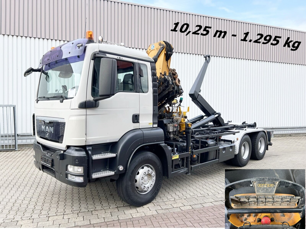 MAN TGS 33.440 6X4 BL TGS 33.440 6X4 BL mit Kran Effer 165-3S, Funk - Крюковой мультилифт, Автоманипулятор: фото 1 MAN TGS 33.440 6X4 BL TGS 33.440 6X4 BL mit Kran Effer 165-3S, Funk - Крюковой мультилифт, Автоманипулятор: фото 1