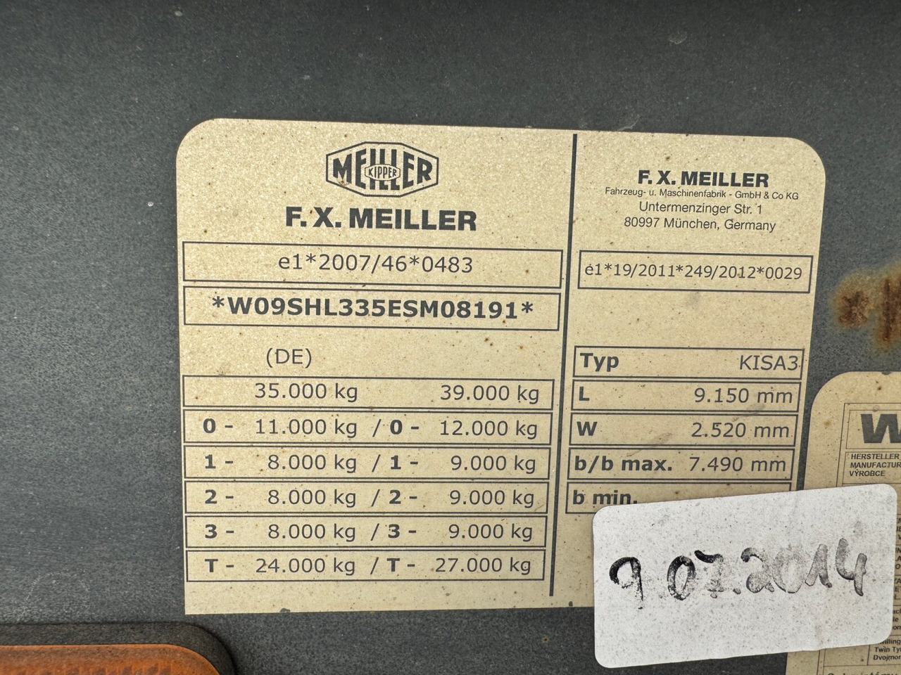 Meiller MHPS 12/27 MHPS 12/27, Stahlmulde ca. 26m³, Liftachse - Самосвальный полуприцеп: фото 2 Meiller MHPS 12/27 MHPS 12/27, Stahlmulde ca. 26m³, Liftachse - Самосвальный полуприцеп: фото 2