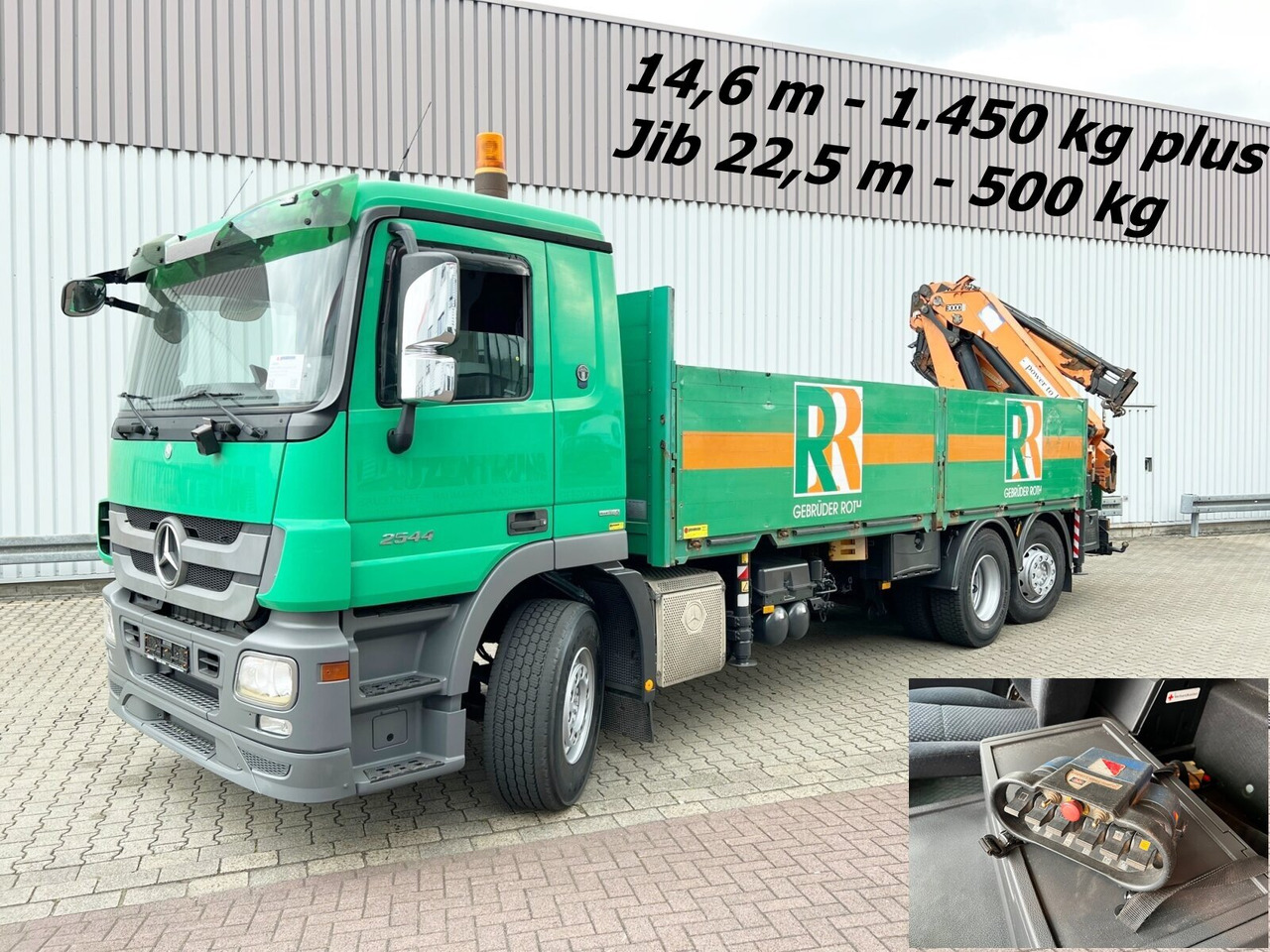 Mercedes-Benz Actros 2544 L 6x2 Actros 2544 L 6x2, Retarder, Lenkachse, Heckkran HMF 3000-K5 + Jip, Funk - Автоманипулятор, Грузовик бортовой/ Платформа: фото 1 Mercedes-Benz Actros 2544 L 6x2 Actros 2544 L 6x2, Retarder, Lenkachse, Heckkran HMF 3000-K5 + Jip, Funk - Автоманипулятор, Грузовик бортовой/ Платформа: фото 1