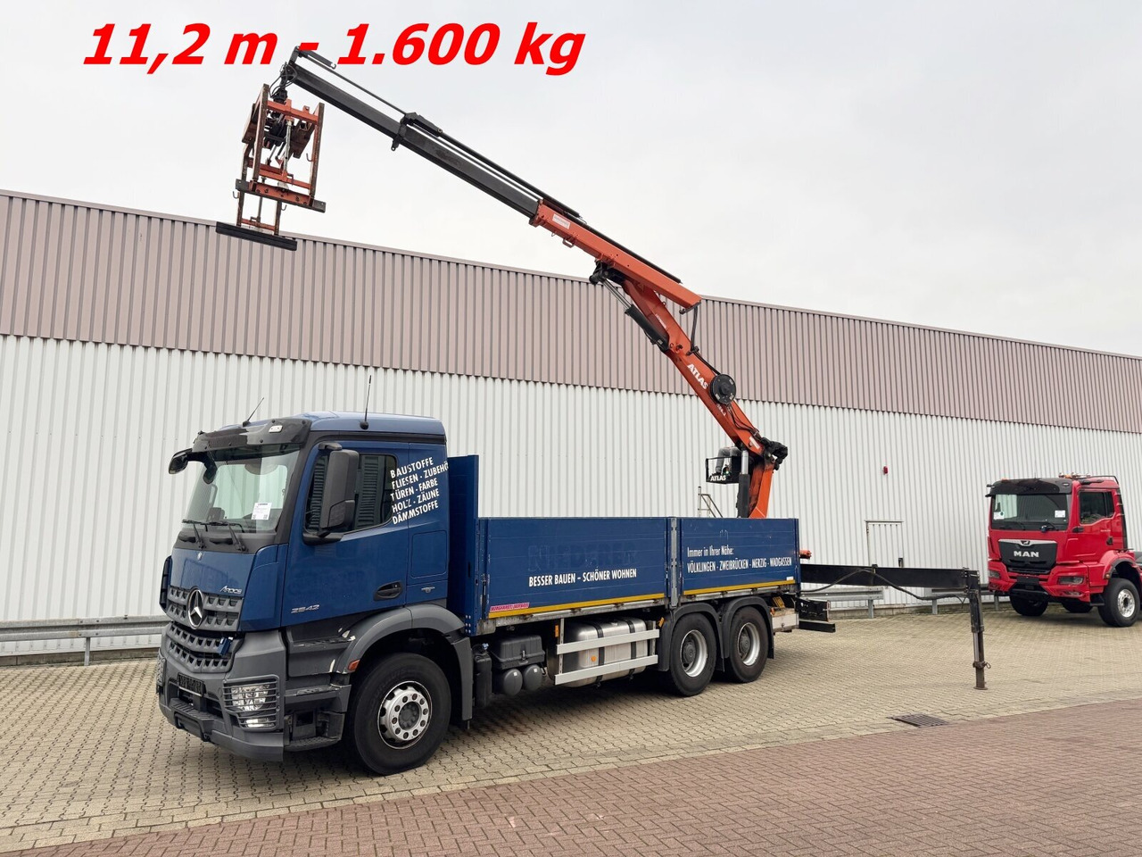 Mercedes-Benz Arocs 2642 6x4 Arocs 2642 6x4 mit Heckkran Atlas AK 186.3 V-2 - Автоманипулятор, Грузовик бортовой/ Платформа: фото 1 Mercedes-Benz Arocs 2642 6x4 Arocs 2642 6x4 mit Heckkran Atlas AK 186.3 V-2 - Автоманипулятор, Грузовик бортовой/ Платформа: фото 1