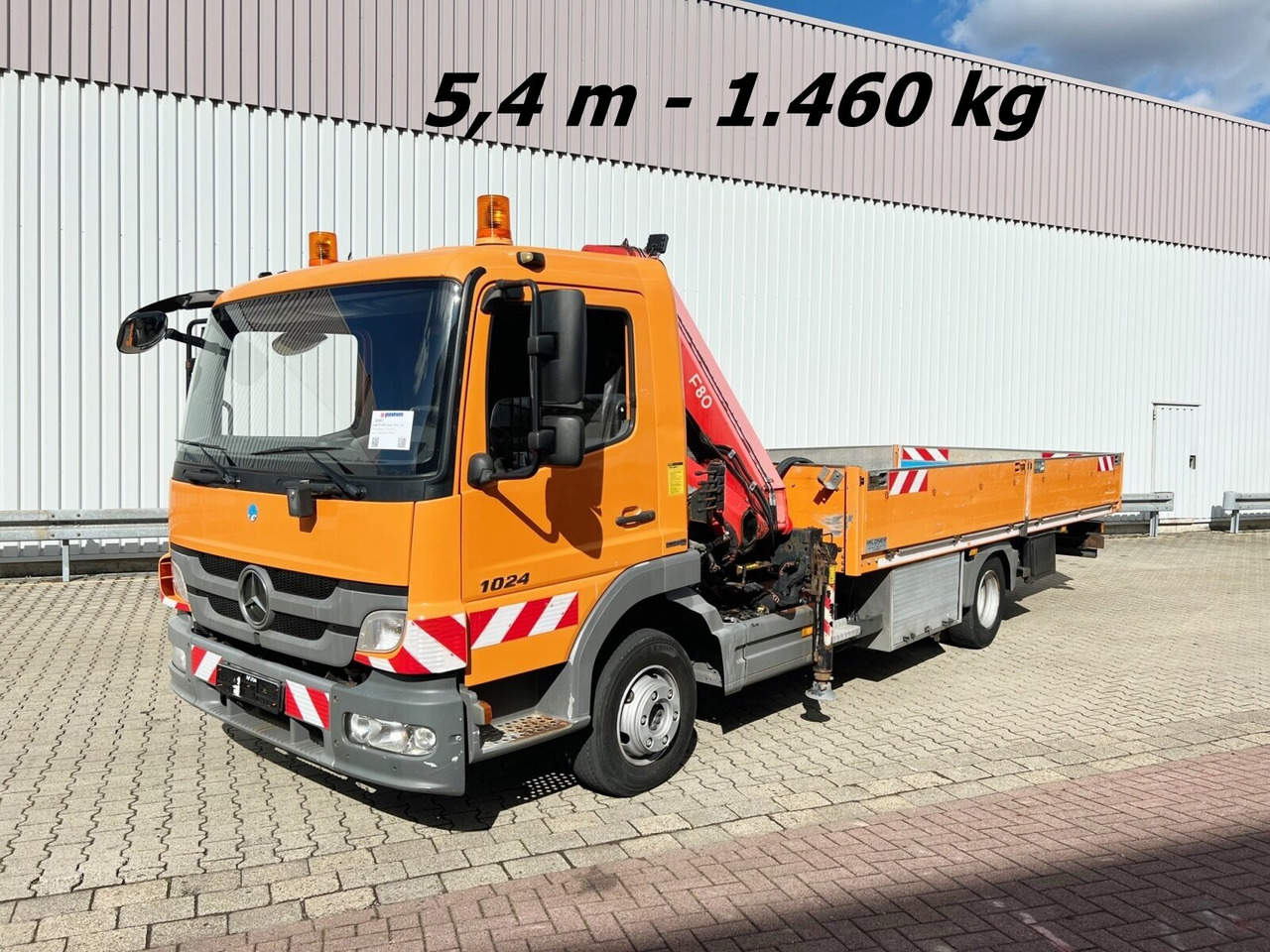 Mercedes-Benz Atego 1024 L 4x2 Atego 1024 L 4x2 mit Kran Fassi F80A.0.21 - Автоманипулятор, Грузовик бортовой/ Платформа: фото 1 Mercedes-Benz Atego 1024 L 4x2 Atego 1024 L 4x2 mit Kran Fassi F80A.0.21 - Автоманипулятор, Грузовик бортовой/ Платформа: фото 1