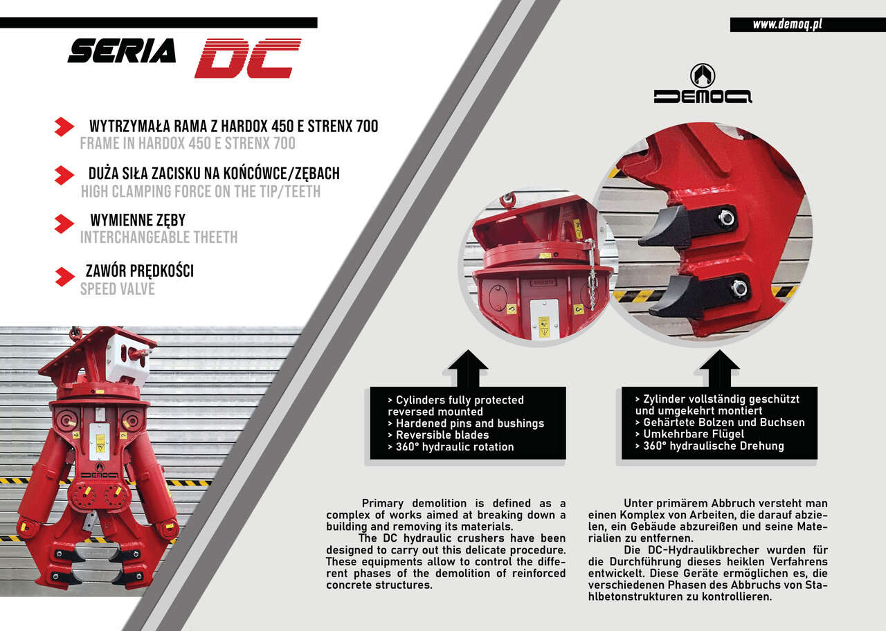 DEMOQ DC40 Hydraulic Demolition Crusher 3750 kg - Гидроножницы для Экскаваторов: фото 2 DEMOQ DC40 Hydraulic Demolition Crusher 3750 kg - Гидроножницы для Экскаваторов: фото 2