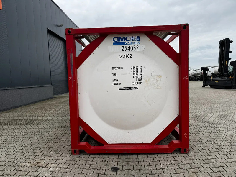 CIMC 20FT ISO, 25.080L / 1-COMP / 3 BAFFELS / T12 / 4 manholes / ADR valid until 02/2027 - Резервуар для хранения: фото 5 CIMC 20FT ISO, 25.080L / 1-COMP / 3 BAFFELS / T12 / 4 manholes / ADR valid until 02/2027 - Резервуар для хранения: фото 5