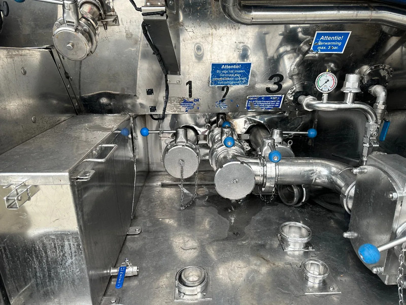 Полуприцеп-цистерна Для транспортировки пищевых продуктов Feldbinder LEBENSMITTEL / LEVENSMIDDELEN FOOD / 33.500L / 3-COMP / PUMPE / INOX / NL-trailer / APK: 07-2026: фото 9