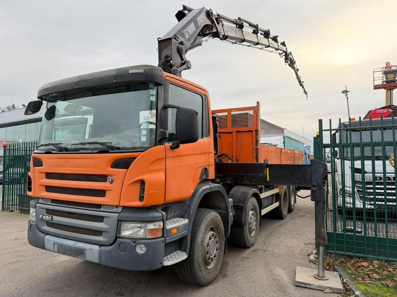 Scania P420 8X4 + (25m) CRANE HIAB 422 E-5 HIPRO + JIB 100X-4 - RETARDER - *284.000km* - MANUAL - STEEL SPRING - EURO 3 - BE TRUCK - Автоманипулятор: фото 2 Scania P420 8X4 + (25m) CRANE HIAB 422 E-5 HIPRO + JIB 100X-4 - RETARDER - *284.000km* - MANUAL - STEEL SPRING - EURO 3 - BE TRUCK - Автоманипулятор: фото 2