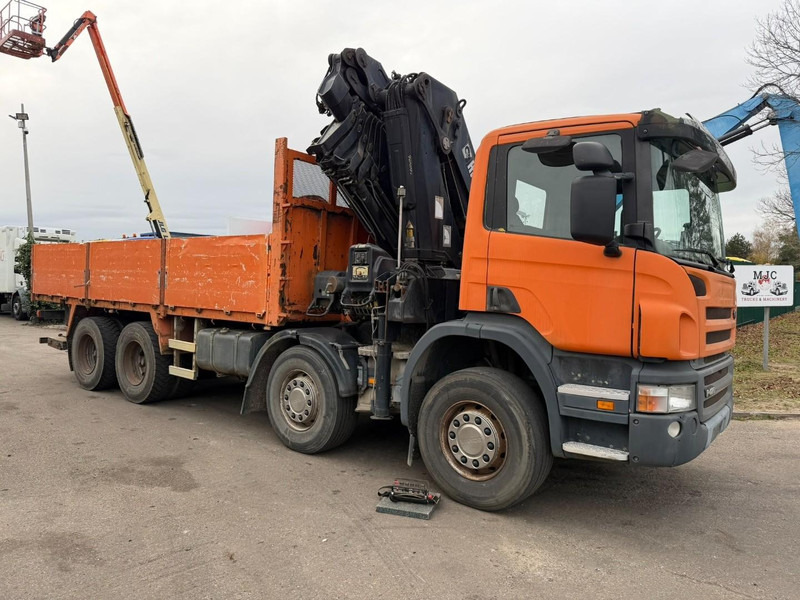 Scania P420 8X4 PRITSCHE + (25m) KRAN HIAB 422 E-5 HIPRO + JIB 100X-4 - RETARDER - *284.000km* - MANUAL - STEEL SPRING - EURO 3 - BE TRUCK - Грузовик бортовой/ Платформа, Автоманипулятор: фото 1 Scania P420 8X4 PRITSCHE + (25m) KRAN HIAB 422 E-5 HIPRO + JIB 100X-4 - RETARDER - *284.000km* - MANUAL - STEEL SPRING - EURO 3 - BE TRUCK - Грузовик бортовой/ Платформа, Автоманипулятор: фото 1