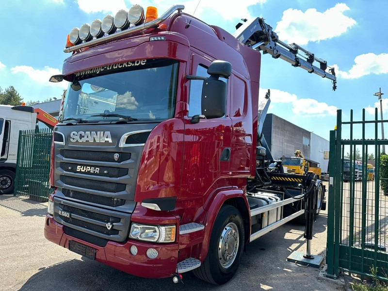 Scania R580 6X2 V8 HOOKLIFT + CRANE HIAB 211 E-4 HIPRO - ROTATOR - RETARDER - ALCOA ALU - RADIO - NL TRUCK - Крюковой мультилифт, Автоманипулятор: фото 3 Scania R580 6X2 V8 HOOKLIFT + CRANE HIAB 211 E-4 HIPRO - ROTATOR - RETARDER - ALCOA ALU - RADIO - NL TRUCK - Крюковой мультилифт, Автоманипулятор: фото 3