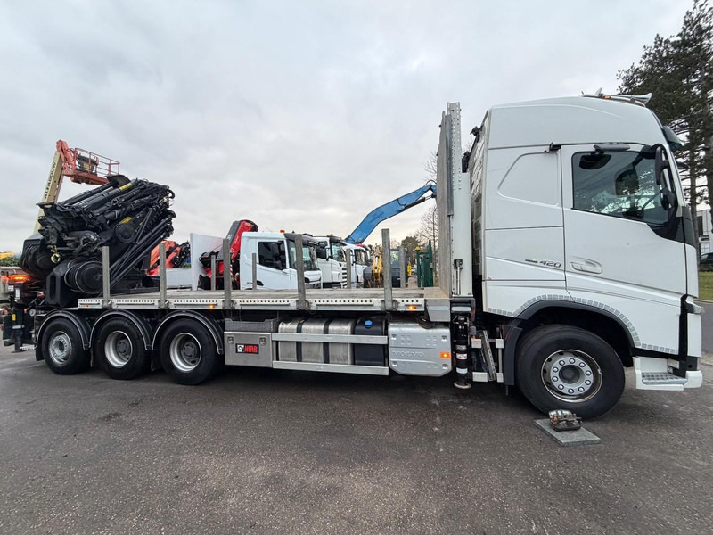 Volvo FH 420 8x4 TRIDEM PRITSCHE + 31m! KRAN HIAB 858 E-7 + JIB X-5 + WINCH - 114.000km - BE TRUCK - Грузовик бортовой/ Платформа, Автоманипулятор: фото 5 Volvo FH 420 8x4 TRIDEM PRITSCHE + 31m! KRAN HIAB 858 E-7 + JIB X-5 + WINCH - 114.000km - BE TRUCK - Грузовик бортовой/ Платформа, Автоманипулятор: фото 5