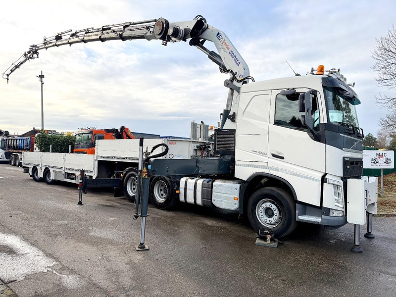 Volvo FH 460 6X4 + CRANE COPMA 530.7 + FlY-JIB 3 + A&C NOYENS LOWLOADER - 2x HYDR STEERING AXLES - Автоманипулятор: фото 1 Volvo FH 460 6X4 + CRANE COPMA 530.7 + FlY-JIB 3 + A&C NOYENS LOWLOADER - 2x HYDR STEERING AXLES - Автоманипулятор: фото 1