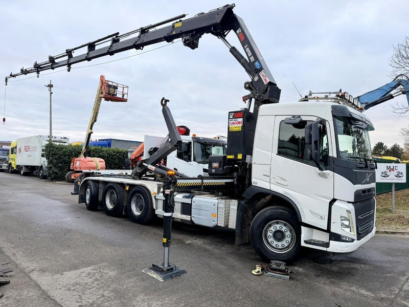 Volvo FM 500 8X4 TRIDEM HOOKLIFT + (25m!) CRANE HIAB 302 E-8x + 1 ME + WINCH - *127.000km* - *1976h crane hours* - TOP CONDITION - BE TRUCK - Крюковой мультилифт, Автоманипулятор: фото 1 Volvo FM 500 8X4 TRIDEM HOOKLIFT + (25m!) CRANE HIAB 302 E-8x + 1 ME + WINCH - *127.000km* - *1976h crane hours* - TOP CONDITION - BE TRUCK - Крюковой мультилифт, Автоманипулятор: фото 1
