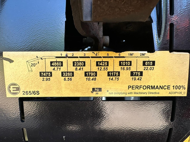 Автоманипулятор Volvo FMX 330 8x4 TRIDEM + CRANE EFFER 265 / 6S - PLATFORM 7m50 - EURO 6 - RADIO - *473.000km* - TÜV 05/2026 - BE TRUCK: фото 9