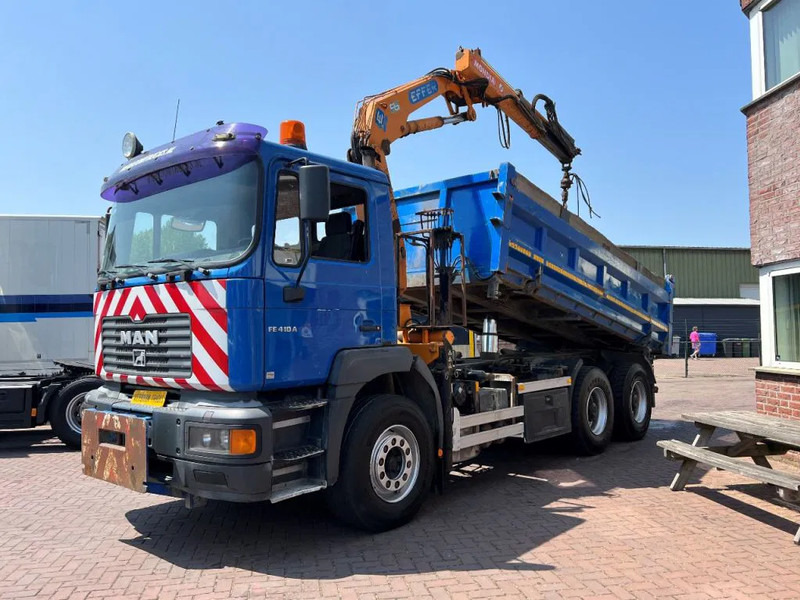 MAN 33 FE 33.410 6X4 KRAAN + KIPPER EURO 2 BLADGEVEERD - Самосвал, Автоманипулятор: фото 2 MAN 33 FE 33.410 6X4 KRAAN + KIPPER EURO 2 BLADGEVEERD - Самосвал, Автоманипулятор: фото 2