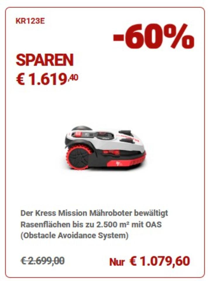 Mähroboter Kress KR123 E - Газонокосилка: фото 1 Mähroboter Kress KR123 E - Газонокосилка: фото 1