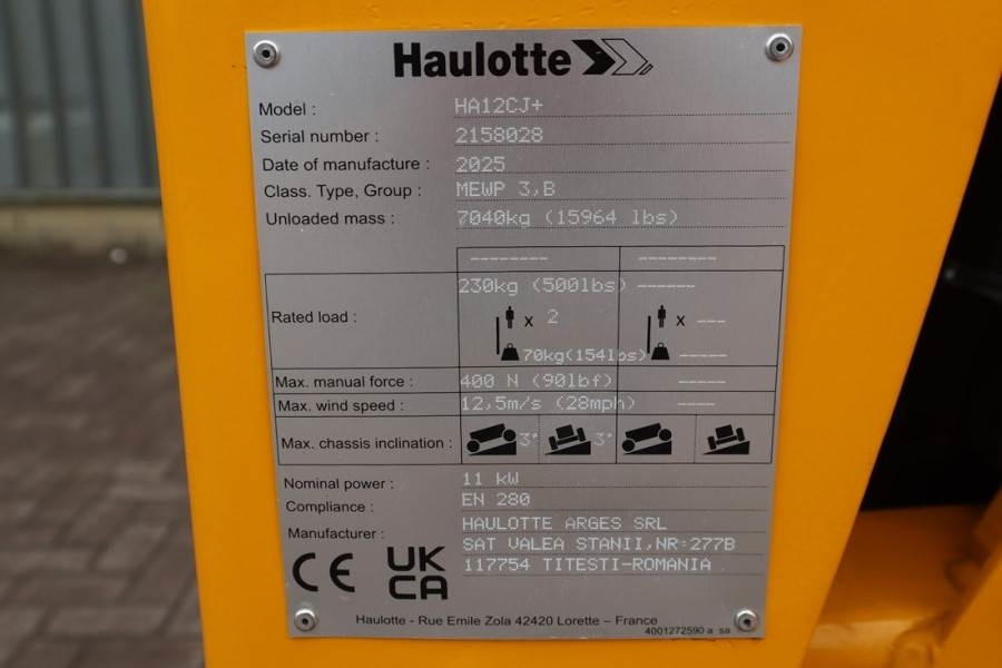 Коленчатый подъемник Haulotte HA12CJ+ Guarantee! Electric, 12 m Working Height,: фото 6