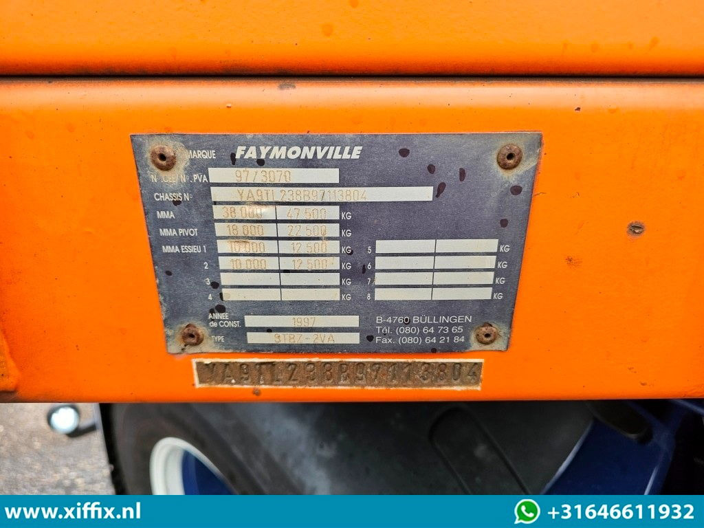 Низкорамный полуприцеп Faymonville 2-ass. Uitschuifbare dieplader met afneembare zwanenhals / 2x gestuurd: фото 14