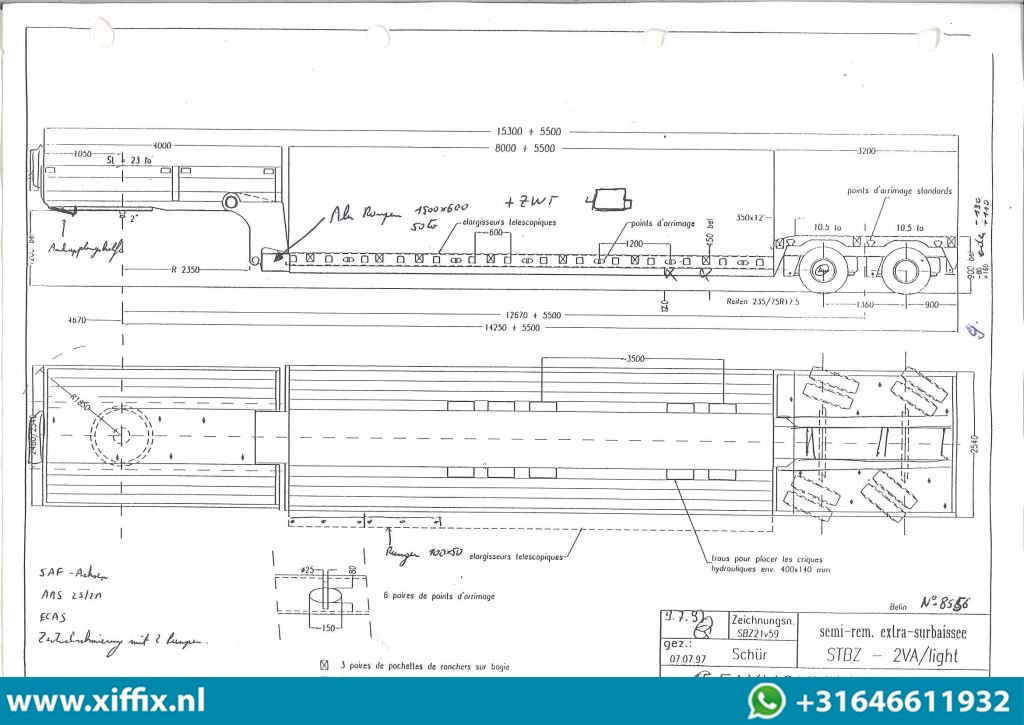 Низкорамный полуприцеп Faymonville 2-ass. Uitschuifbare dieplader met afneembare zwanenhals / 2x gestuurd: фото 15