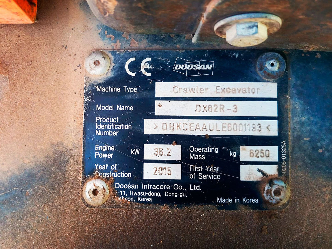 Мини-экскаватор DOOSAN DX62R-3: фото 12