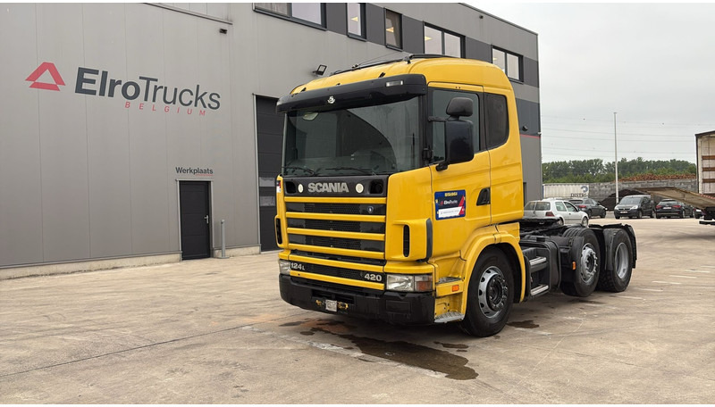 Тягач Scania 124-420 (6X2 / 8 TYRES / ORIGINAL TRACTOR UNIT / FRONT STEEL): фото 1