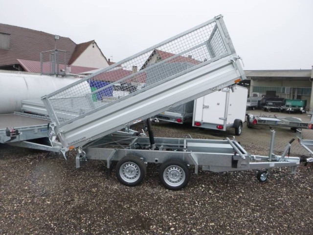 Humbaur 3-Seitenkipper HTK 3500.31 Alu, mit Laubgitteraufsatz - Самосвальный прицеп: фото 2 Humbaur 3-Seitenkipper HTK 3500.31 Alu, mit Laubgitteraufsatz - Самосвальный прицеп: фото 2