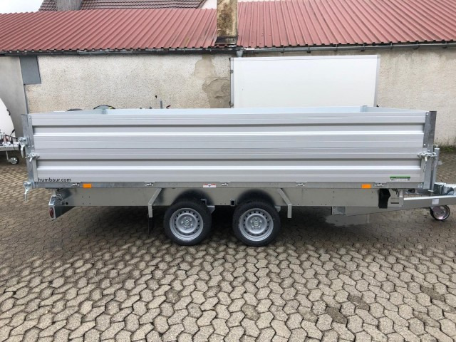 Humbaur 3-Seitenkipper HTK 3500.41 Alu mit BW-Aufsatz, 4100 x 2100 x 350 mm, 3,5 to. - Самосвальный прицеп: фото 3 Humbaur 3-Seitenkipper HTK 3500.41 Alu mit BW-Aufsatz, 4100 x 2100 x 350 mm, 3,5 to. - Самосвальный прицеп: фото 3