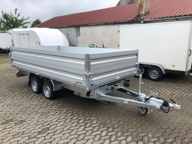 Humbaur 3-Seitenkipper HTK 3500.41 Alu mit BW-Aufsatz, 4100 x 2100 x 350 mm, 3,5 to. - Самосвальный прицеп: фото 1 Humbaur 3-Seitenkipper HTK 3500.41 Alu mit BW-Aufsatz, 4100 x 2100 x 350 mm, 3,5 to. - Самосвальный прицеп: фото 1